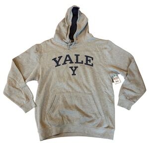 NWT Colosseum Yale Bulldogs Hoodie Mens XXL Gray Navy Blue Sweatshirt